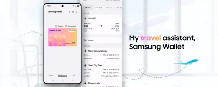 Samsung Wallet lancia “Trips”: la nuova funzione per i viaggi