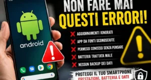 Android, 10 errori che quasi tutti commettono e che possono rovinare il tuo smartphone